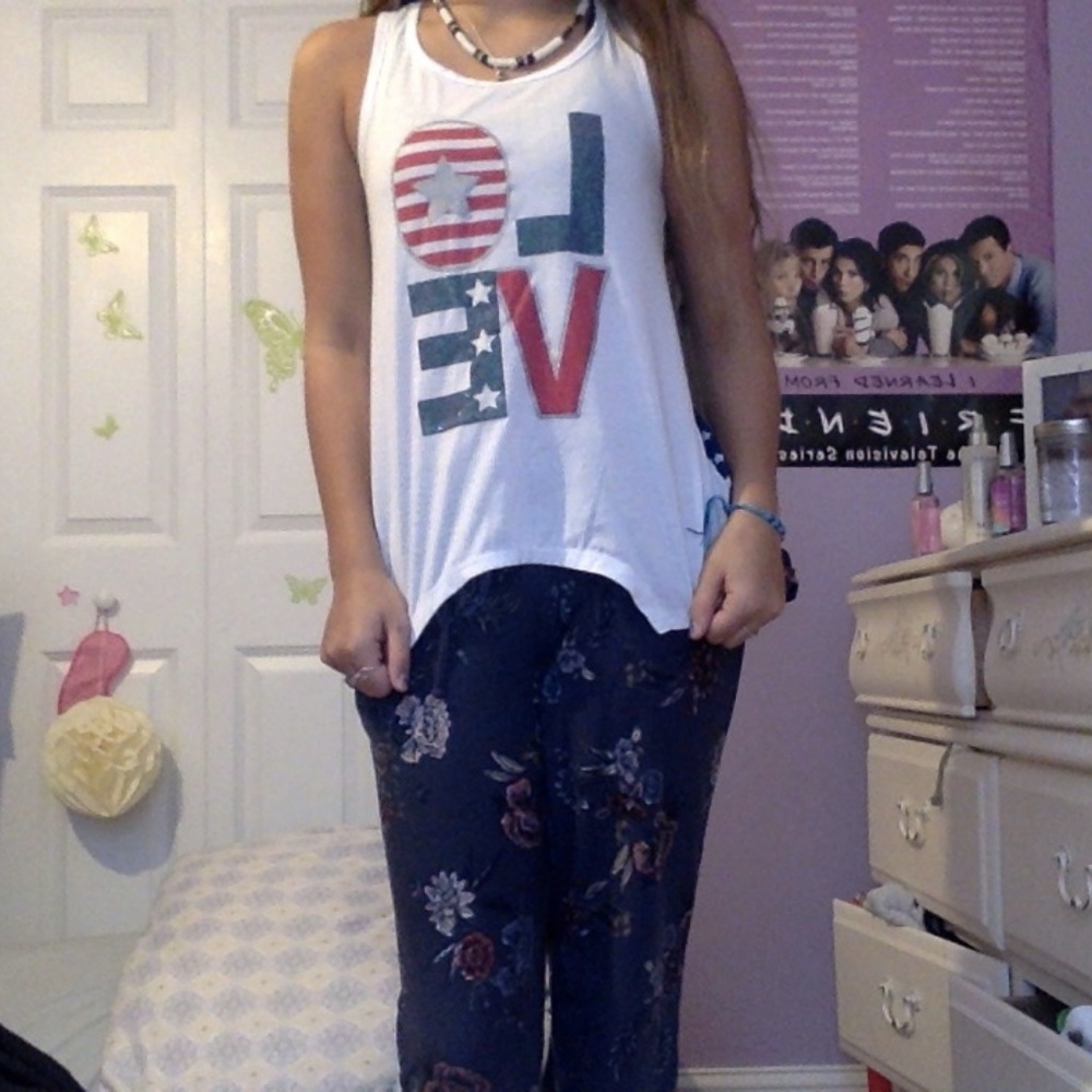 American Flag "love" T-Shirt